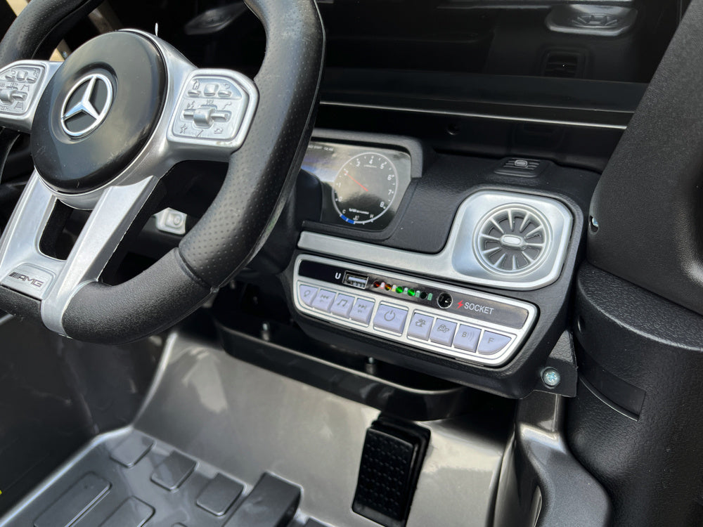 Mercedes G63, Kinderauto Met Lithium Accu, Rubberen Banden, Leder Zitje Kinderauto's Joy&Bloom