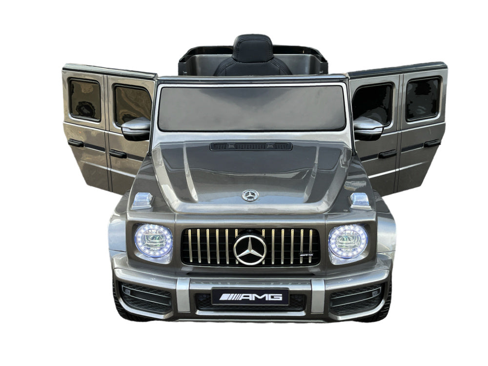 Mercedes G63, 12 Volt Kinder Accu Auto, Rubberen Banden, Leder Zitje En Meer! Kinderauto's Joy&Bloom
