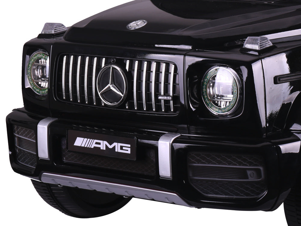 Mercedes G63, 12 Volt Kinder Accu Auto, Rubberen Banden, Leder Zitje En Meer! Kinderauto's Joy&Bloom