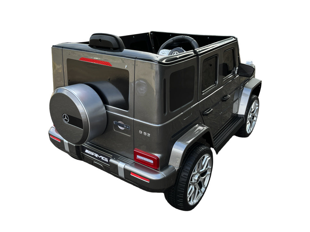 Mercedes G63, Kinderauto Met Lithium Accu, Rubberen Banden, Leder Zitje Kinderauto's Joy&Bloom