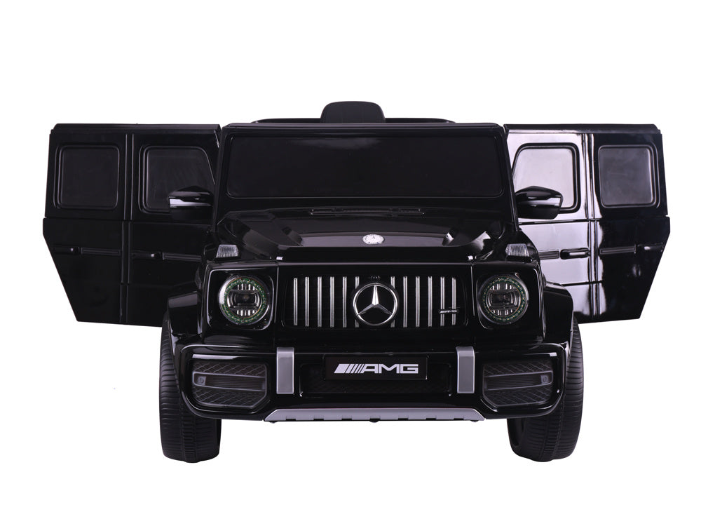 Mercedes G63, 12 Volt Kinder Accu Auto, Rubberen Banden, Leder Zitje En Meer! Kinderauto's Joy&Bloom