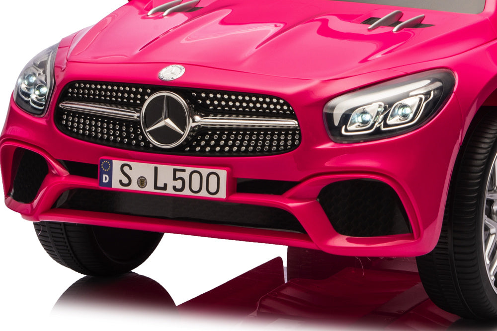 Mercedes Sl500, 12 Volt Elektrische Kinderauto Met Een Lithium Accu, Rubberen Banden, Leder Zitje En Meer! Kinderauto's Joy&Bloom