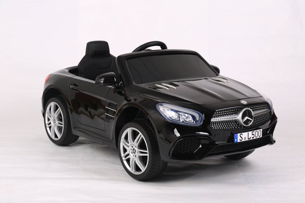 Mercedes Sl500, 12 Volt Elektrische Kinderauto Met Een Lithium Accu, Rubberen Banden, Leder Zitje En Meer! Kinderauto's Joy&Bloom