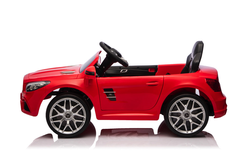 Mercedes Sl500, 12 Volt Elektrische Kinderauto Met Een Lithium Accu, Rubberen Banden, Leder Zitje En Meer! Kinderauto's Joy&Bloom