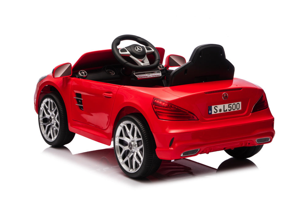 Mercedes Sl500, 12 Volt Elektrische Kinderauto Met Een Lithium Accu, Rubberen Banden, Leder Zitje En Meer! Kinderauto's Joy&Bloom