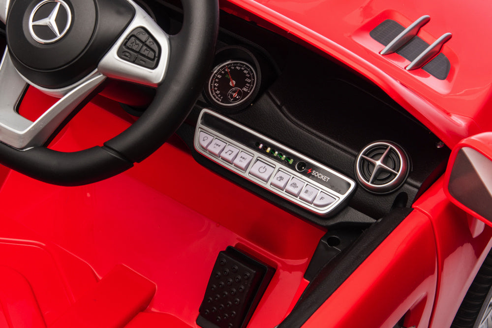 Mercedes Sl500, 12 Volt Elektrische Kinderauto Met Een Lithium Accu, Rubberen Banden, Leder Zitje En Meer! Kinderauto's Joy&Bloom