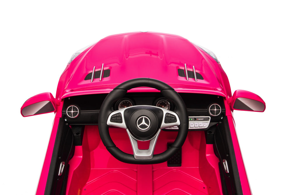 Mercedes Sl500, 12 Volt Elektrische Kinderauto Met Een Lithium Accu, Rubberen Banden, Leder Zitje En Meer! Kinderauto's Joy&Bloom