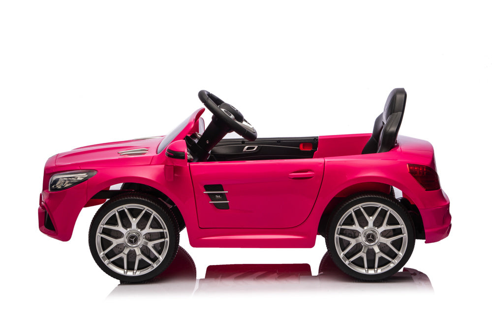 Mercedes Sl500, 12 Volt Elektrische Kinderauto Met Een Lithium Accu, Rubberen Banden, Leder Zitje En Meer! Kinderauto's Joy&Bloom