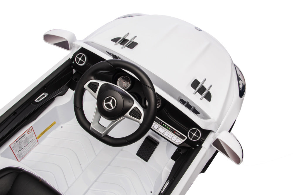 Mercedes Sl500, 12 Volt Elektrische Kinderauto Met Een Lithium Accu, Rubberen Banden, Leder Zitje En Meer! Kinderauto's Joy&Bloom