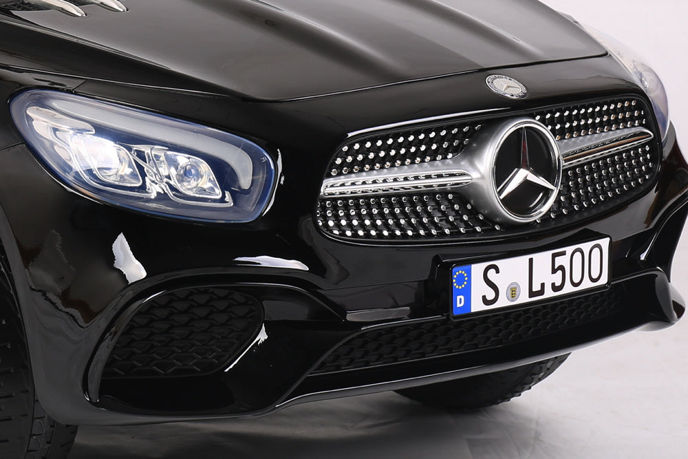 Mercedes Sl500, 12 Volt Elektrische Kinderauto Met Een Lithium Accu, Rubberen Banden, Leder Zitje En Meer! Kinderauto's Joy&Bloom