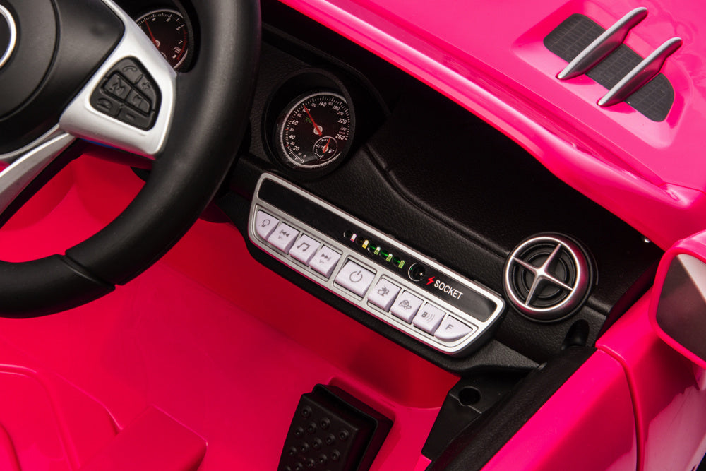 Mercedes Sl500, 12 Volt Elektrische Kinderauto Met Een Lithium Accu, Rubberen Banden, Leder Zitje En Meer! Kinderauto's Joy&Bloom