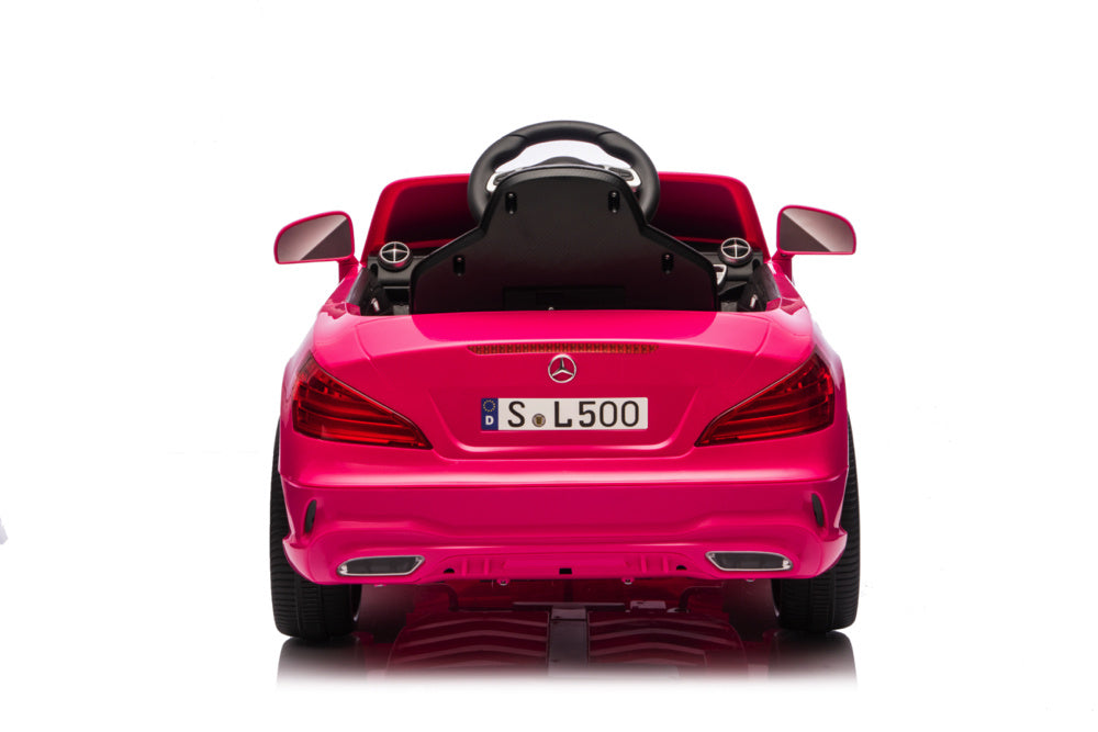 Mercedes Sl500, 12 Volt Elektrische Kinderauto Met Een Lithium Accu, Rubberen Banden, Leder Zitje En Meer! Kinderauto's Joy&Bloom