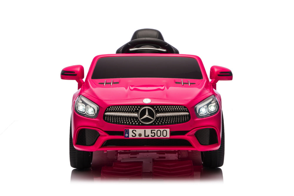 Mercedes Sl500, 12 Volt Elektrische Kinderauto Met Een Lithium Accu, Rubberen Banden, Leder Zitje En Meer! Kinderauto's Joy&Bloom
