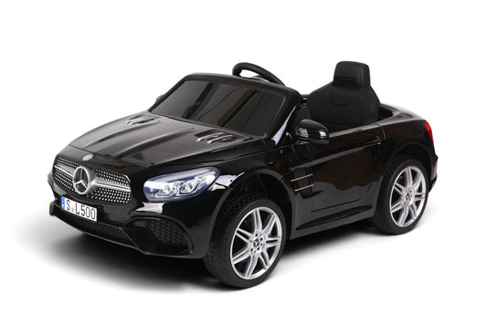 Mercedes Sl500, 12 Volt Elektrische Kinderauto Met Een Lithium Accu, Rubberen Banden, Leder Zitje En Meer! Default Title Kinderauto's Joy&Bloom