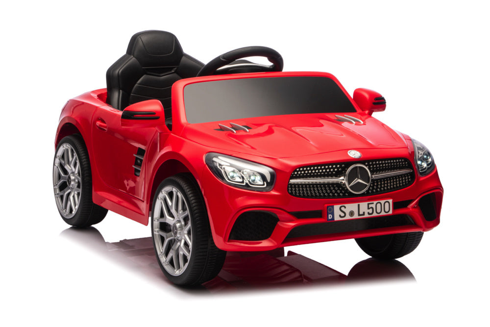 Mercedes Sl500, 12 Volt Elektrische Kinderauto Met Een Lithium Accu, Rubberen Banden, Leder Zitje En Meer! Kinderauto's Joy&Bloom