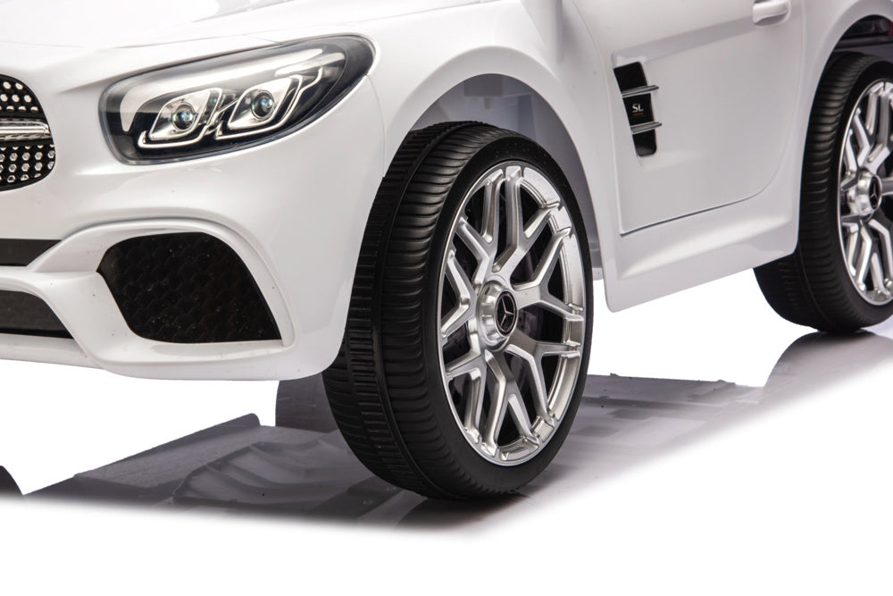 Mercedes Sl500, 12 Volt Elektrische Kinderauto Met Een Lithium Accu, Rubberen Banden, Leder Zitje En Meer! Kinderauto's Joy&Bloom