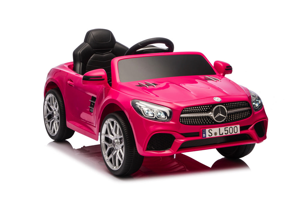 Mercedes Sl500, 12 Volt Elektrische Kinderauto Met Een Lithium Accu, Rubberen Banden, Leder Zitje En Meer! Kinderauto's Joy&Bloom