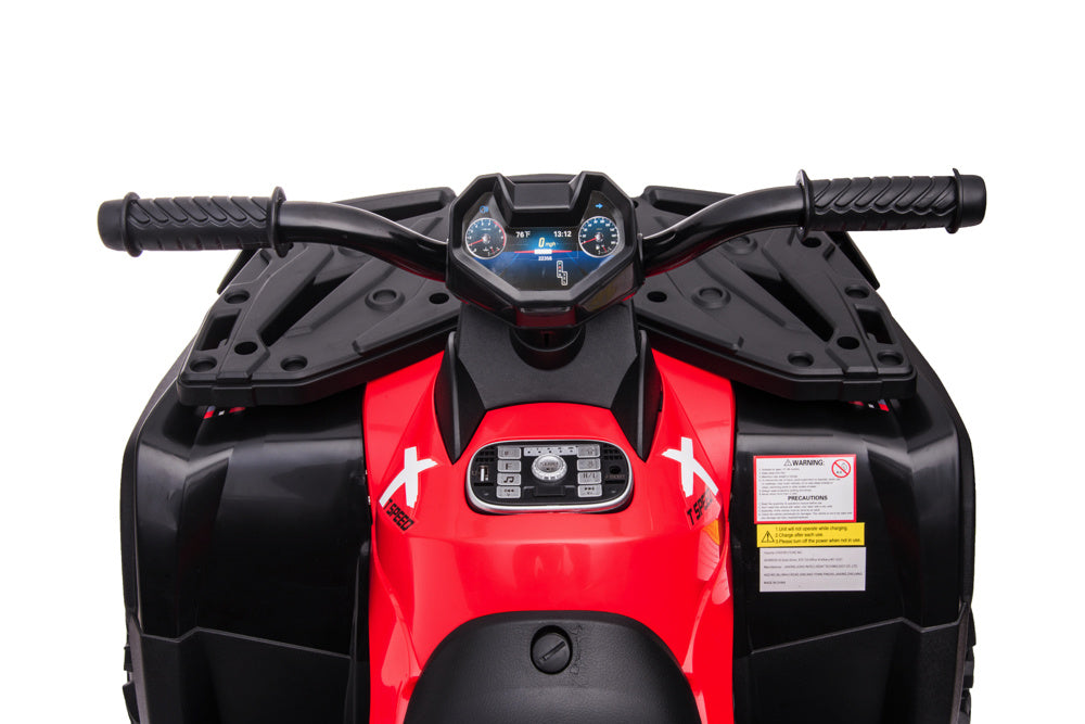 24 Volt Lithium Elektrische Quad, 4 Motoren, Rubberen Banden, Leder Zitting En Meer! Quad Joy&Bloom