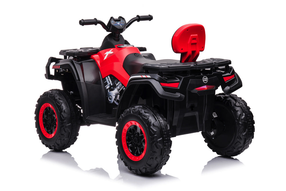 24 Volt Lithium Elektrische Quad, 4 Motoren, Rubberen Banden, Leder Zitting En Meer! Quad Joy&Bloom