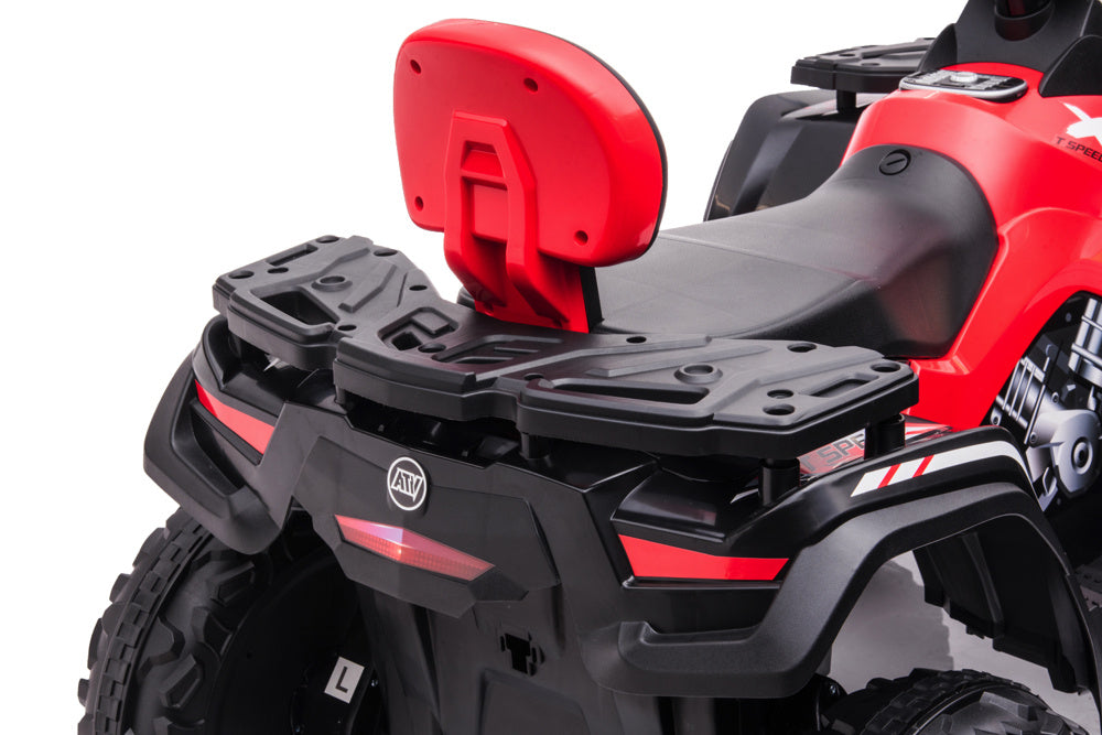 24 Volt Lithium Elektrische Quad, 4 Motoren, Rubberen Banden, Leder Zitting En Meer! Quad Joy&Bloom