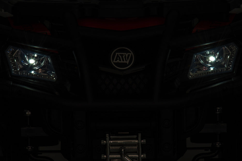 24 Volt Lithium Elektrische Quad, 4 Motoren, Rubberen Banden, Leder Zitting En Meer! Quad Joy&Bloom