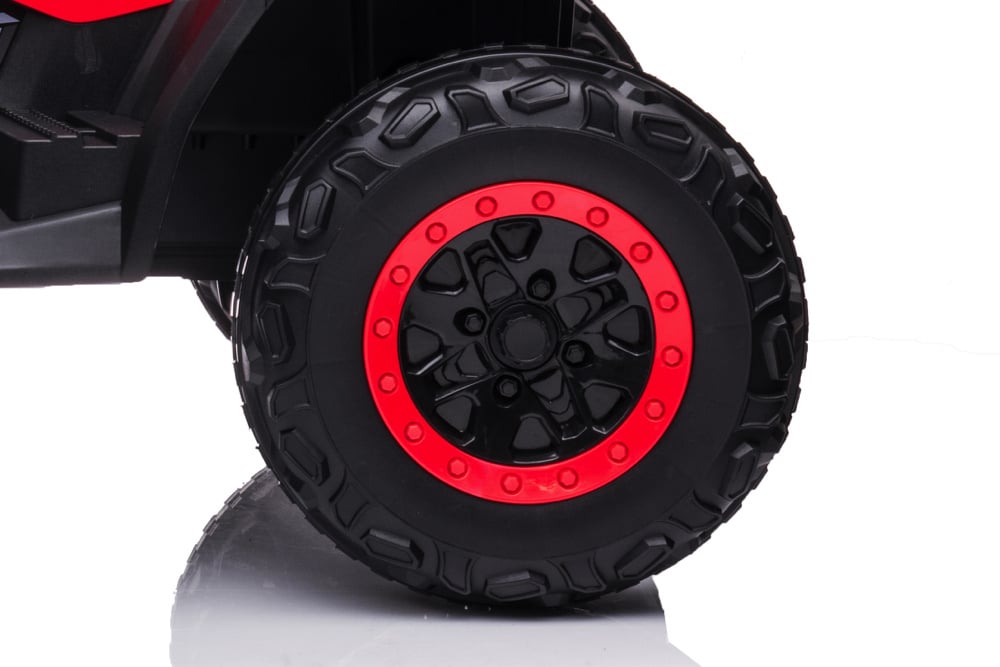 24 Volt Lithium Elektrische Quad, 4 Motoren, Rubberen Banden, Leder Zitting En Meer! Quad Joy&Bloom