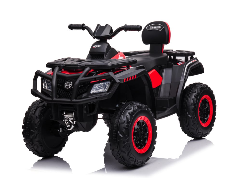 24 Volt Lithium Elektrische Quad, 4 Motoren, Rubberen Banden, Leder Zitting En Meer! Default Title Quad Joy&Bloom