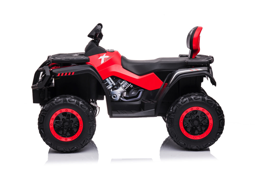 24 Volt Lithium Elektrische Quad, 4 Motoren, Rubberen Banden, Leder Zitting En Meer! Quad Joy&Bloom