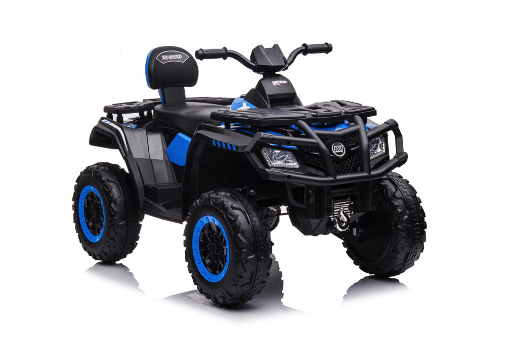 24 Volt Lithium Elektrische Quad, 4 Motoren, Rubberen Banden, Leder Zitting En Meer! Quad Joy&Bloom