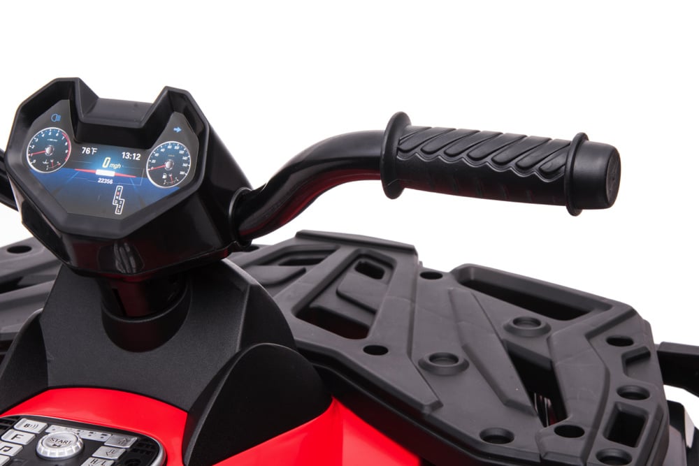 24 Volt Lithium Elektrische Quad, 4 Motoren, Rubberen Banden, Leder Zitting En Meer! Quad Joy&Bloom