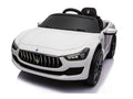 Maserati Ghibli, 12V Elektrische Kinderauto, Rubberen Banden, Leder Zitje. Default Title Kinderauto's Joy&Bloom