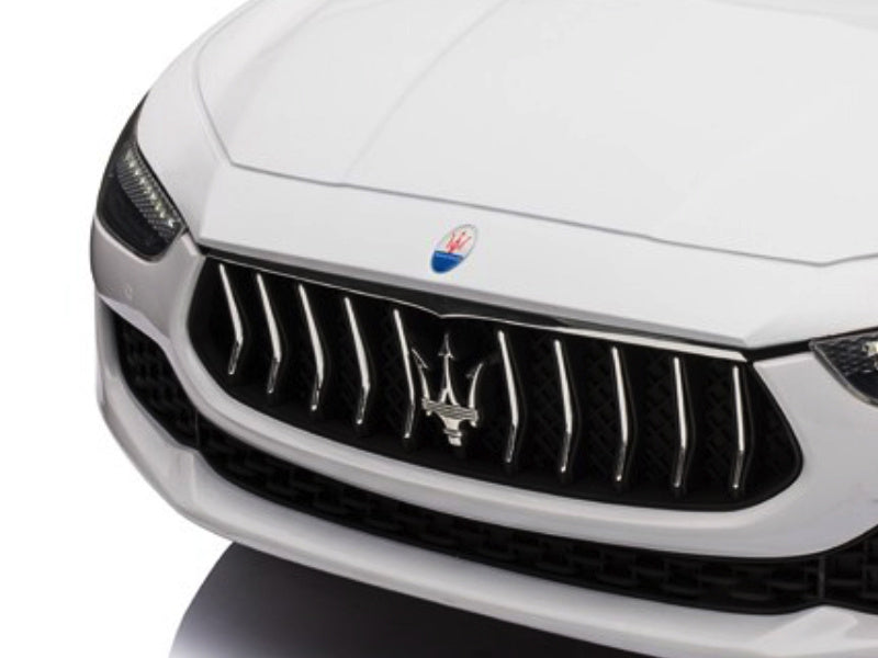 Maserati Ghibli, 12V Elektrische Kinderauto, Rubberen Banden, Leder Zitje. Kinderauto's Joy&Bloom
