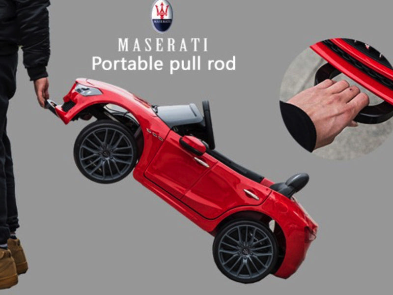 Maserati Ghibli, 12V Elektrische Kinderauto, Rubberen Banden, Leder Zitje. Kinderauto's Joy&Bloom