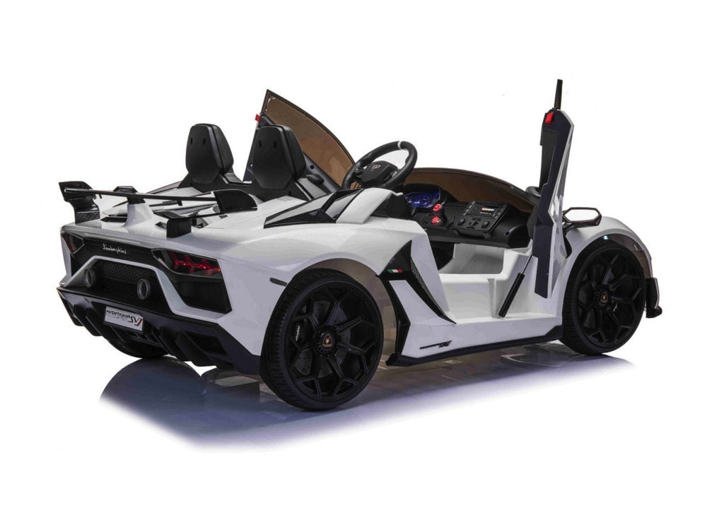 Lamborghini Aventador, 2-Persoons 24 Volt Elektrische Kinderauto Met Rubberen Banden, Leder Zitje! Kinderauto's Joy&Bloom