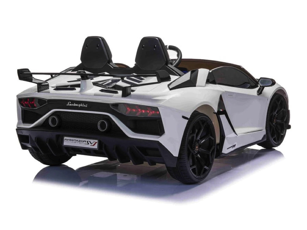 Lamborghini Aventador, 2-Persoons 24 Volt Elektrische Kinderauto Met Rubberen Banden, Leder Zitje! Kinderauto's Joy&Bloom