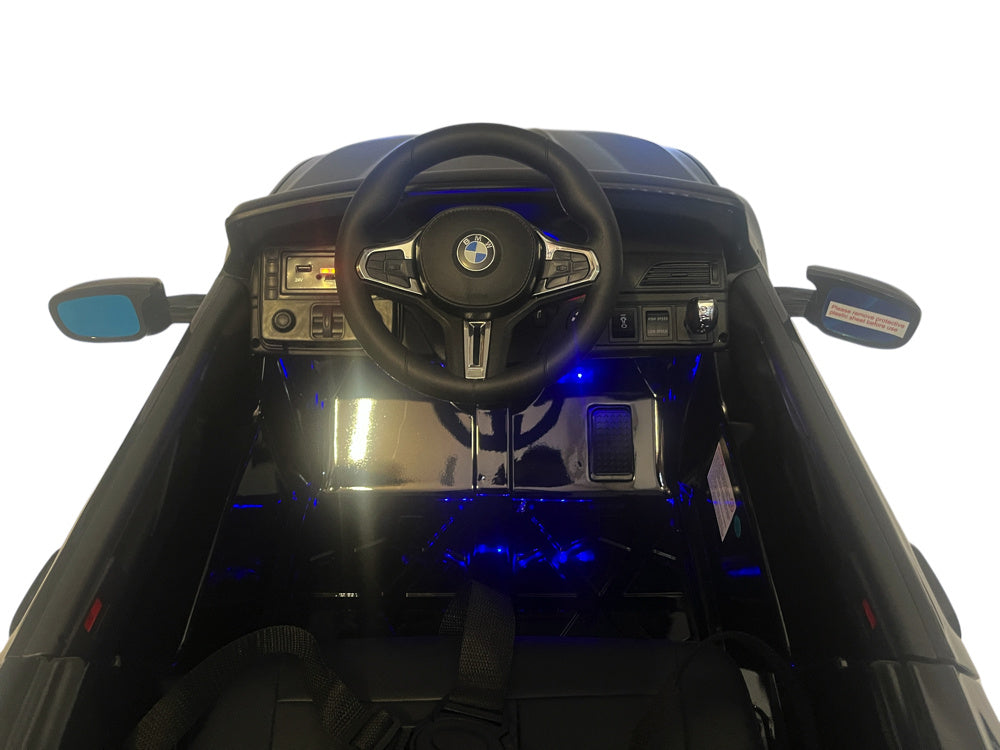 Bmw M5,Lithium, Leder Zitje, Rubberen Banden, Kinder Accu Auto! Kinderauto's Joy&Bloom