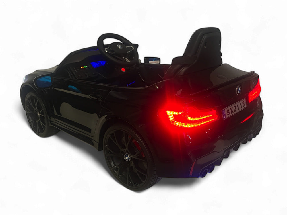 Bmw M5,Lithium, Leder Zitje, Rubberen Banden, Kinder Accu Auto! Kinderauto's Joy&Bloom