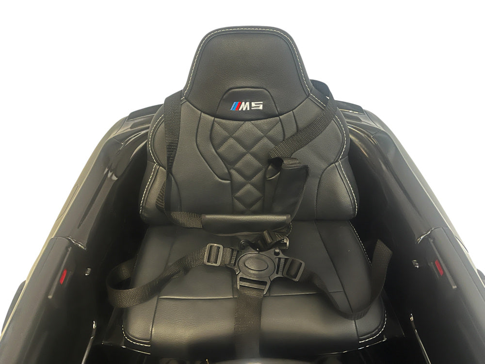 Bmw M5,Lithium, Leder Zitje, Rubberen Banden, Kinder Accu Auto! Kinderauto's Joy&Bloom