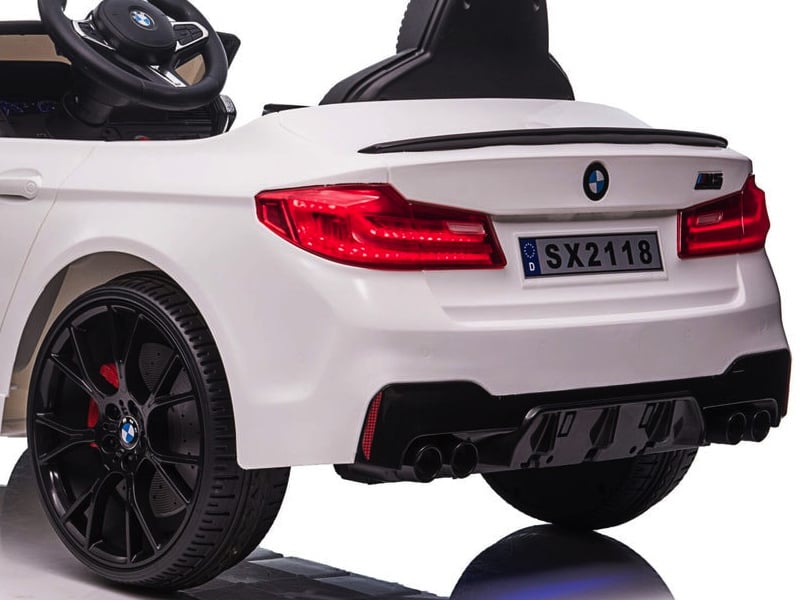 Bmw M5, Leder Zitje, Rubberen Banden, Kinder Accu Auto! Kinderauto's Joy&Bloom