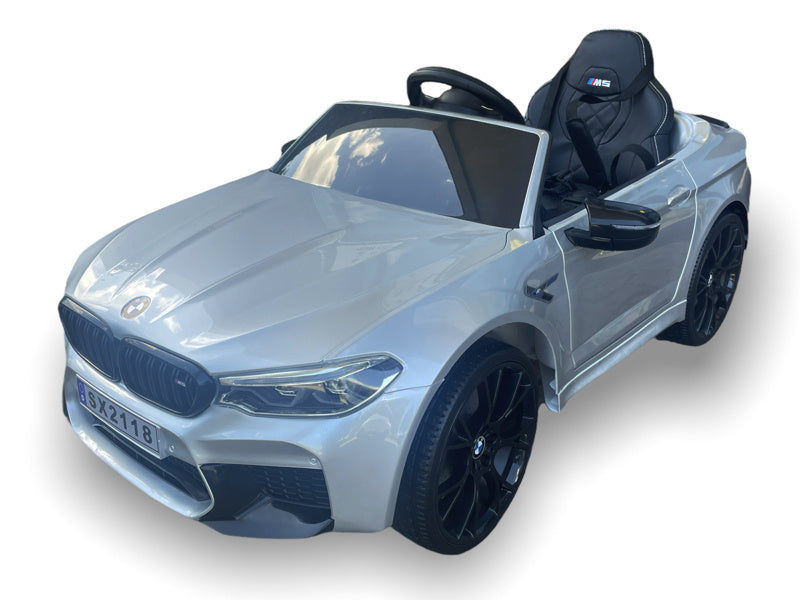 Bmw M5,Lithium, Leder Zitje, Rubberen Banden, Kinder Accu Auto! Default Title Kinderauto's Joy&Bloom