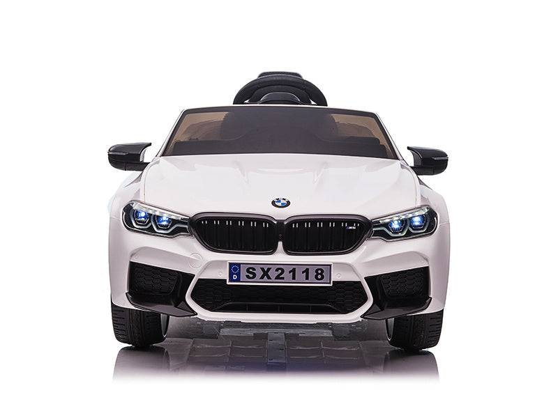 Bmw M5, Leder Zitje, Rubberen Banden, Kinder Accu Auto! Kinderauto's Joy&Bloom