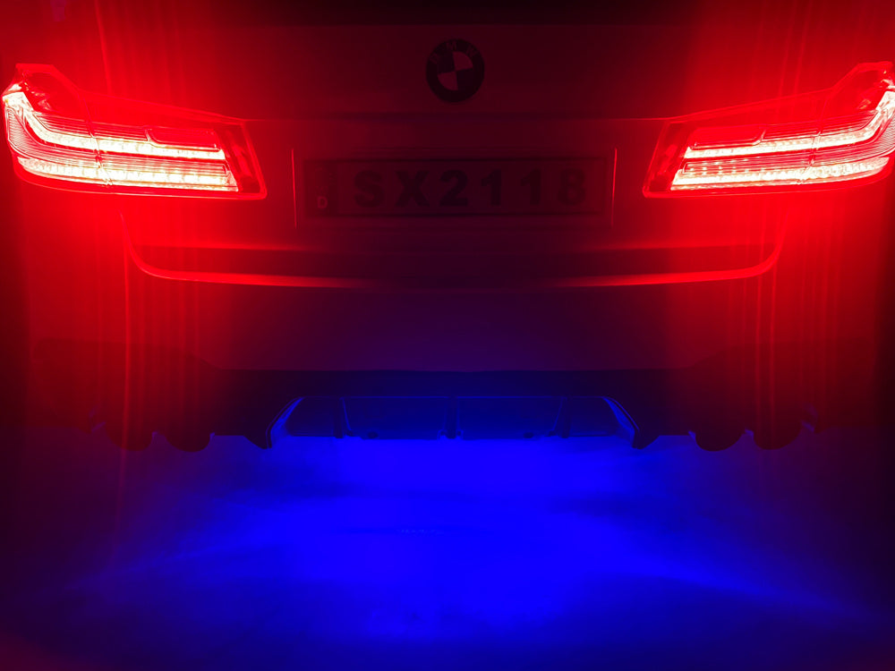 Bmw M5,Lithium, Leder Zitje, Rubberen Banden, Kinder Accu Auto! Kinderauto's Joy&Bloom