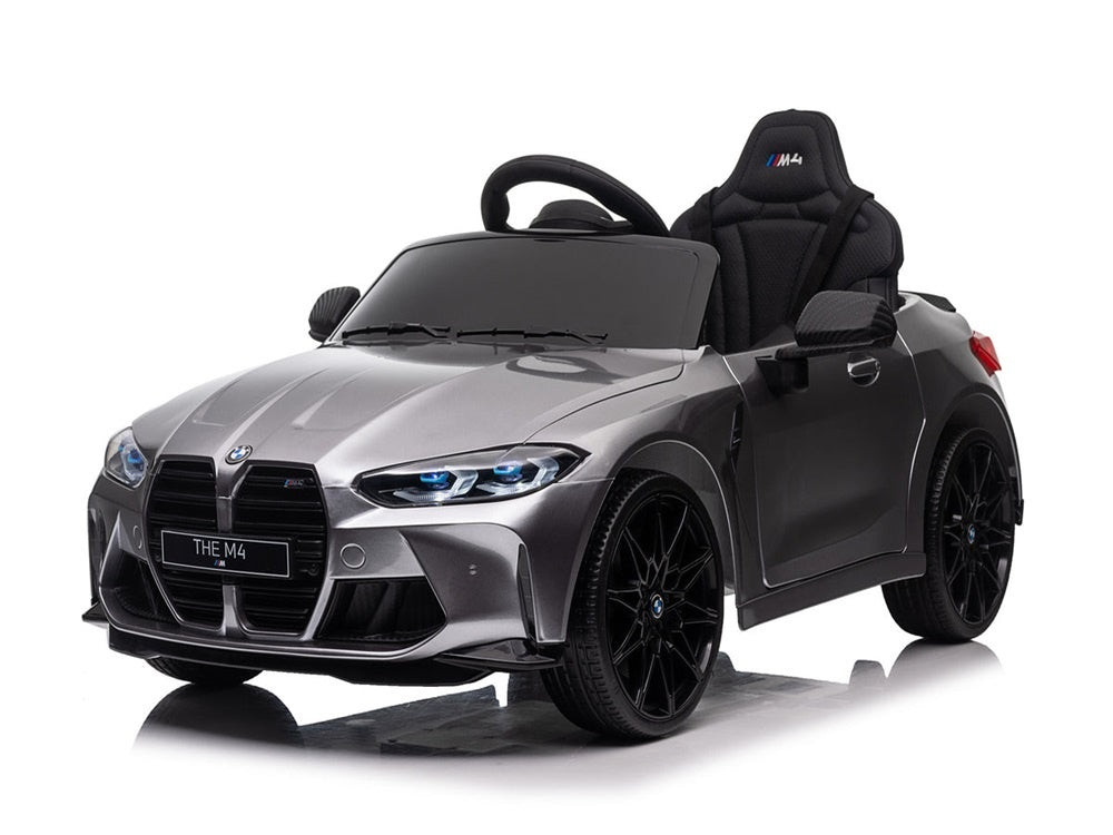 Bmw M4, 12 Volt Elektrische Kinderauto, Leder Zitje, Rubberen Banden, Kinder Accu Auto! Default Title Kinderauto's Joy&Bloom